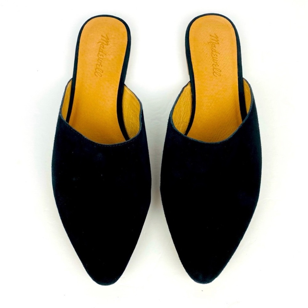 MADEWELL Black Remi Suede Mules / Slides